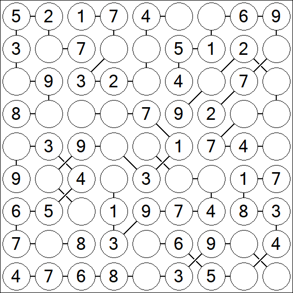 Chain Sudoku - Simple