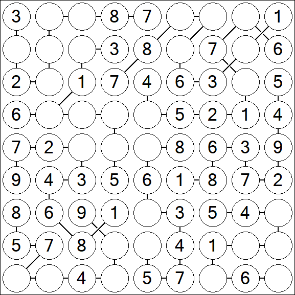 Chain Sudoku - Simple