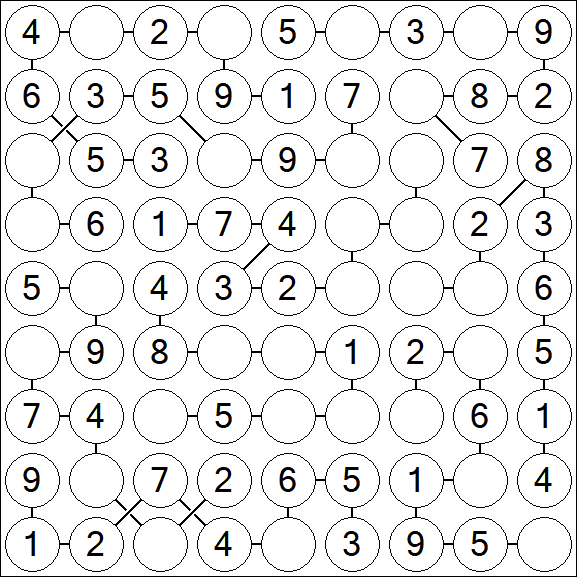 Chain Sudoku - Simple