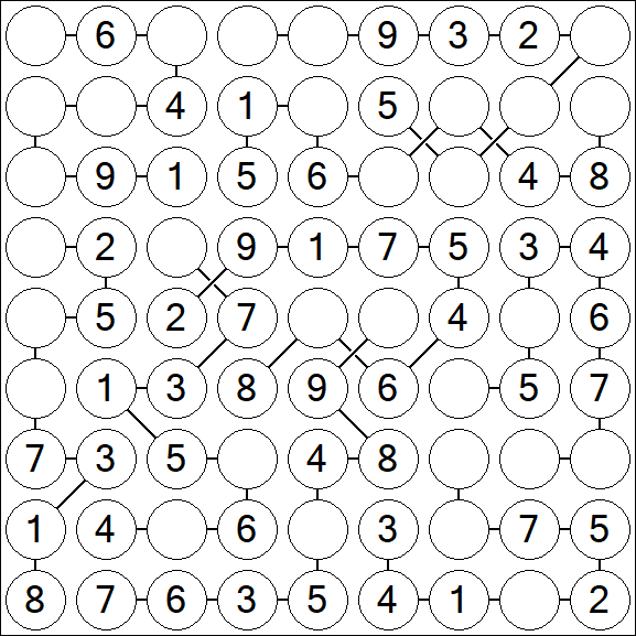 Chain Sudoku - Easy