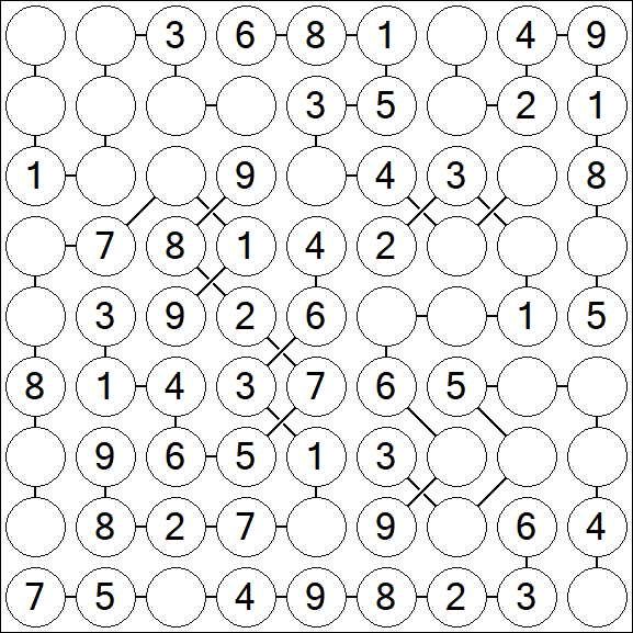 Chain Sudoku - Simple