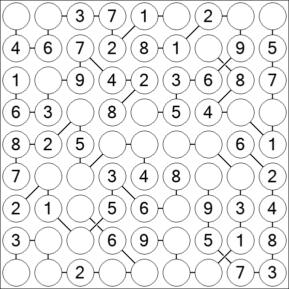 Chain Sudoku - Simple