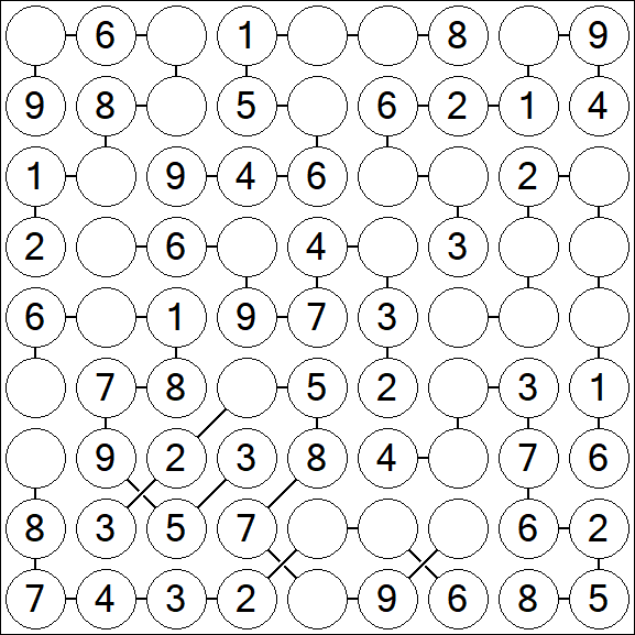 Chain Sudoku - Simple