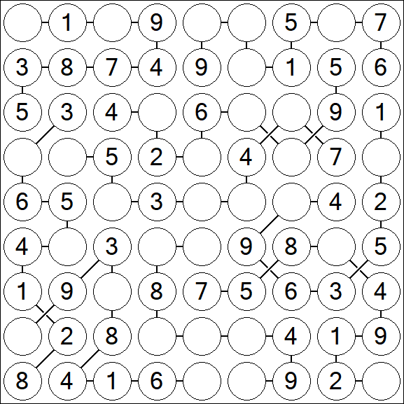 Chain Sudoku - Einfach