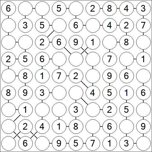 Chain Sudoku - Easy