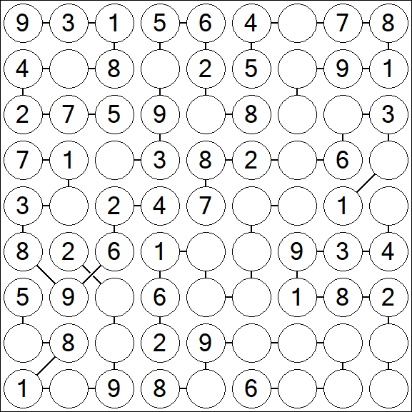 Chain Sudoku - Einfach