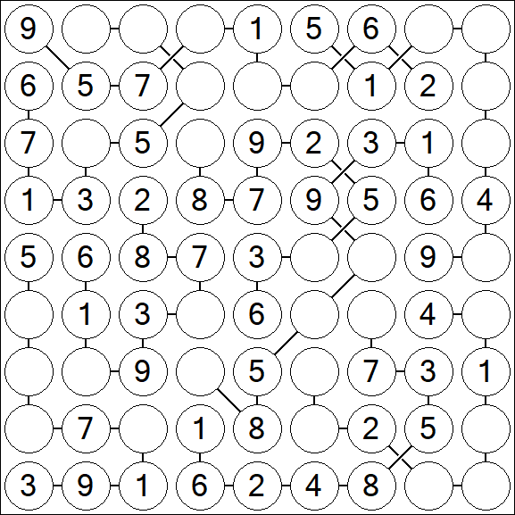 Chain Sudoku - Easy
