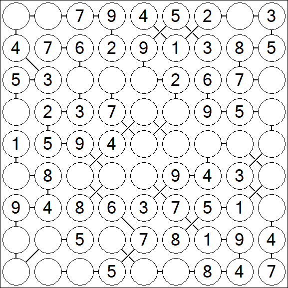Chain Sudoku - Easy