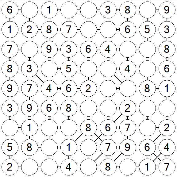 Chain Sudoku - Easy