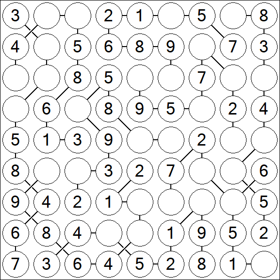Chain Sudoku - Easy