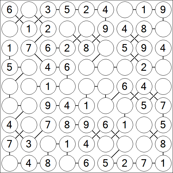 Chain Sudoku - Easy