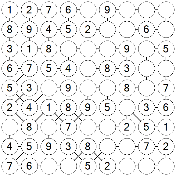 Chain Sudoku - Easy