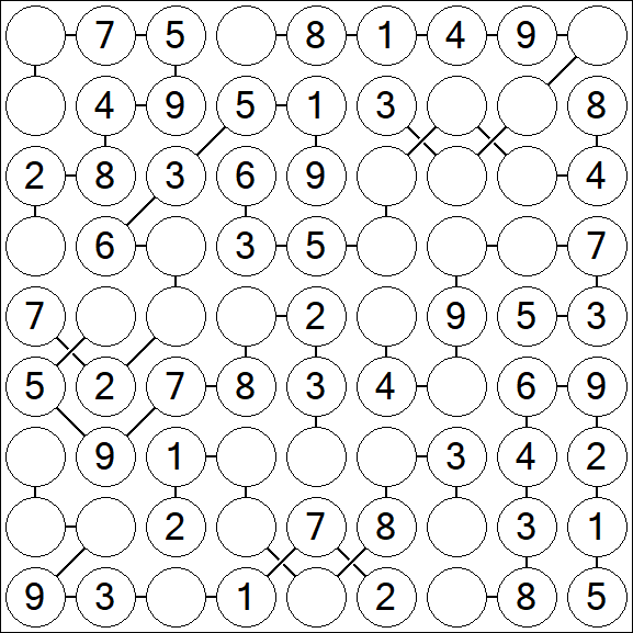 Chain Sudoku - Easy