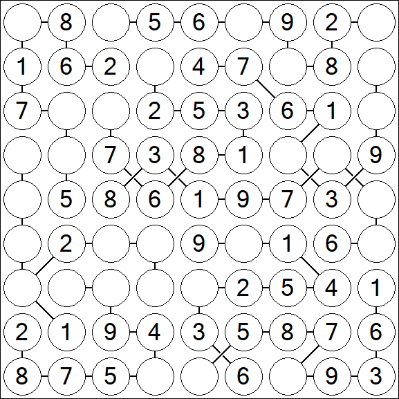 Chain Sudoku - Easy