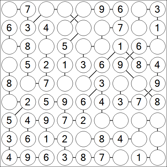 Chain Sudoku - Easy