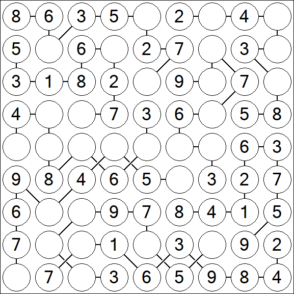 Chain Sudoku - Easy