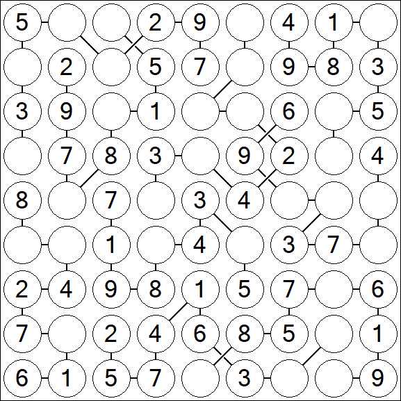 Chain Sudoku - Easy