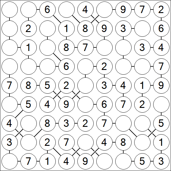 Chain Sudoku - Easy