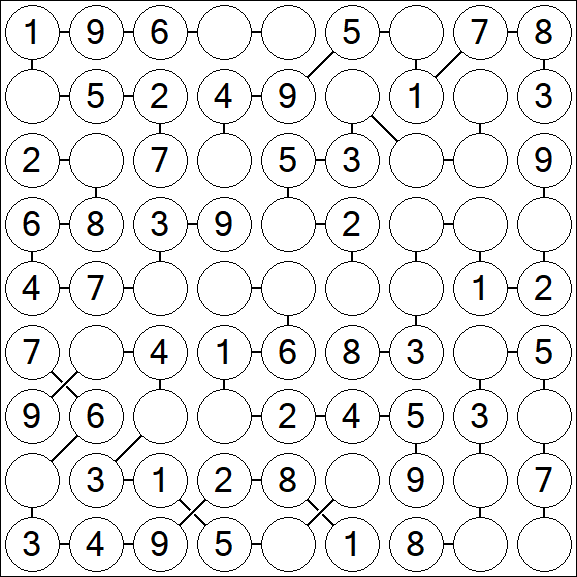 Chain Sudoku - Easy