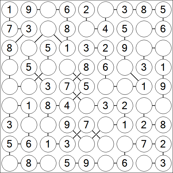 Chain Sudoku - Easy