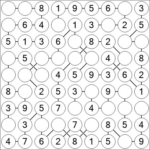 Chain Sudoku - Easy