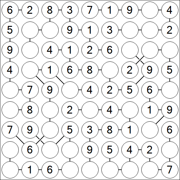 Chain Sudoku - Easy
