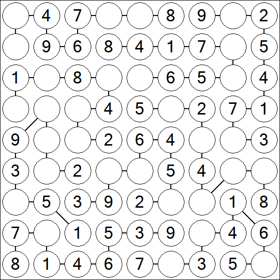 Chain Sudoku - Easy