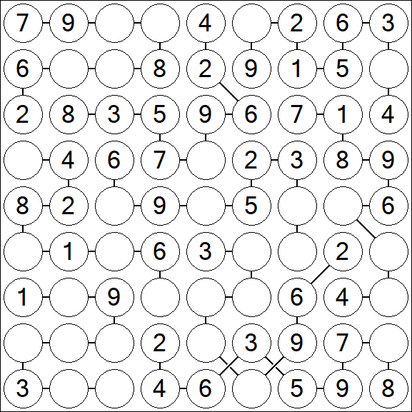 Chain Sudoku - Easy