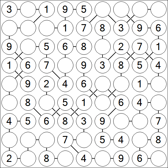 Chain Sudoku - Easy
