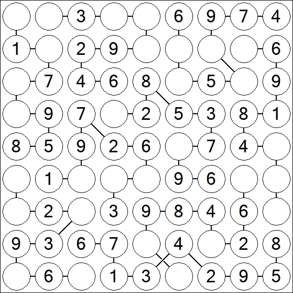 Chain Sudoku - Easy