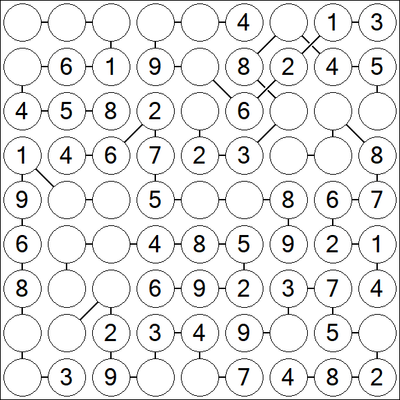 Chain Sudoku - Easy