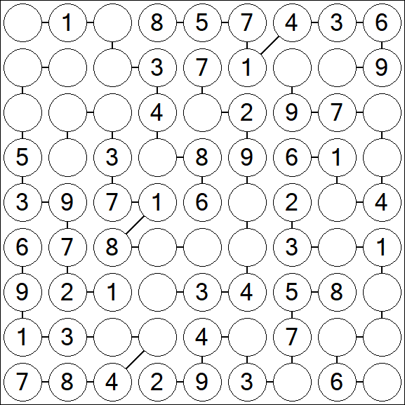 Chain Sudoku - Easy