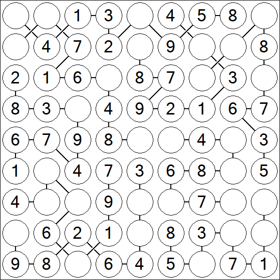 Chain Sudoku - Easy