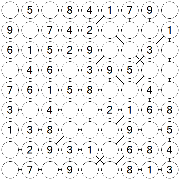 Chain Sudoku - Easy