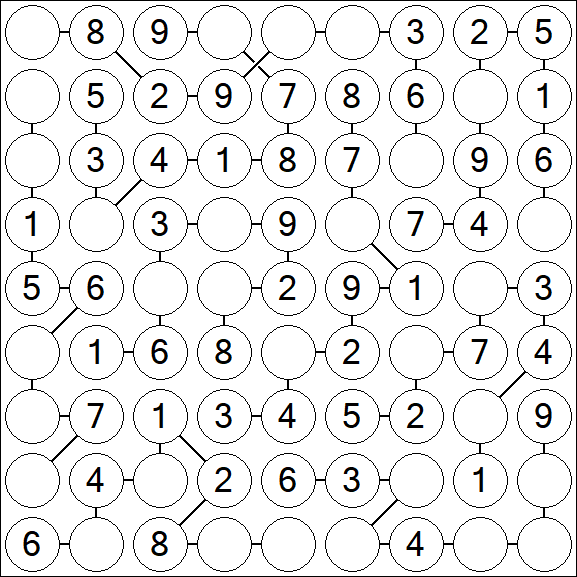 Chain Sudoku - Easy