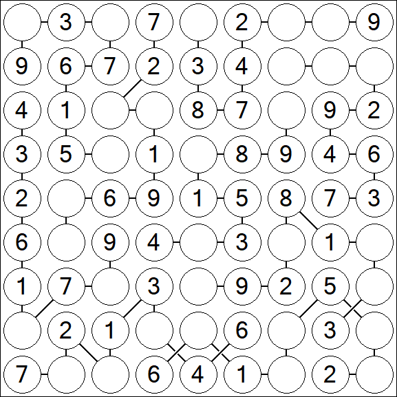 Chain Sudoku - Easy