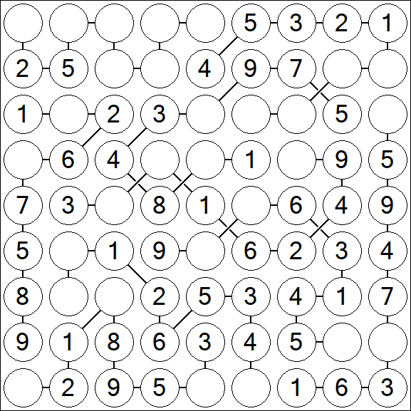 Chain Sudoku - Easy