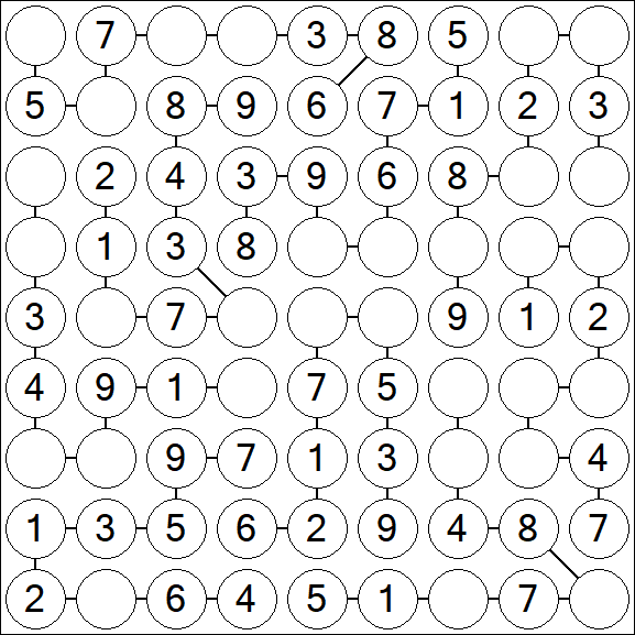 Chain Sudoku - Easy