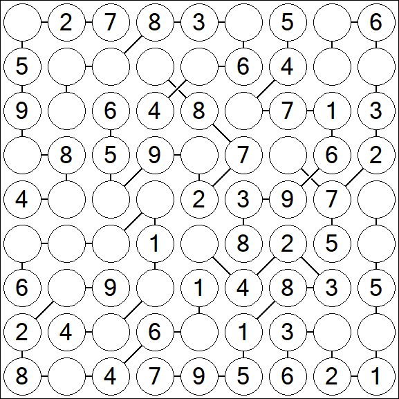 Chain Sudoku - Easy