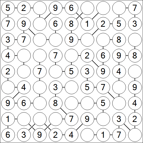 Chain Sudoku - Easy