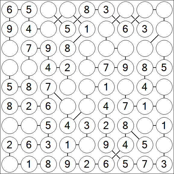 Chain Sudoku - Easy