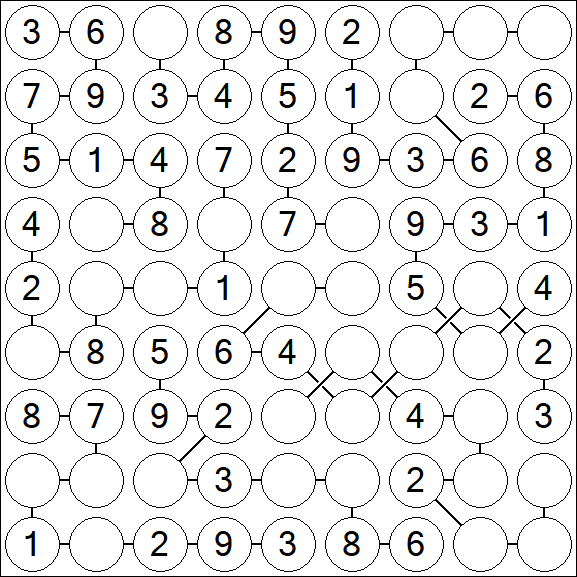 Chain Sudoku - Easy