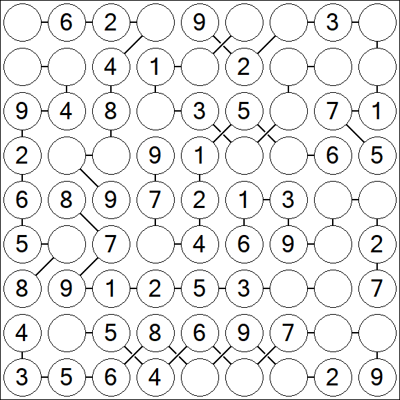 Chain Sudoku - Easy