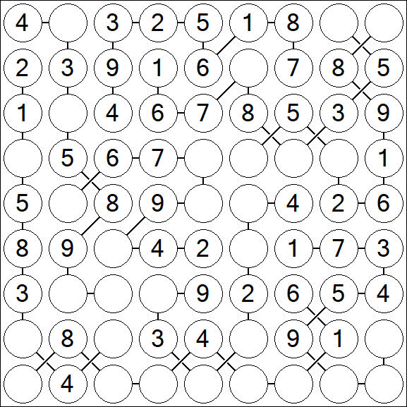 Chain Sudoku - Easy