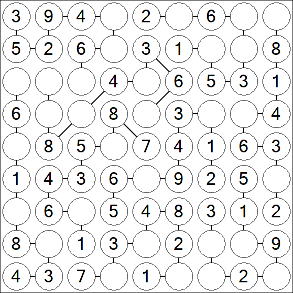 Chain Sudoku - Einfach