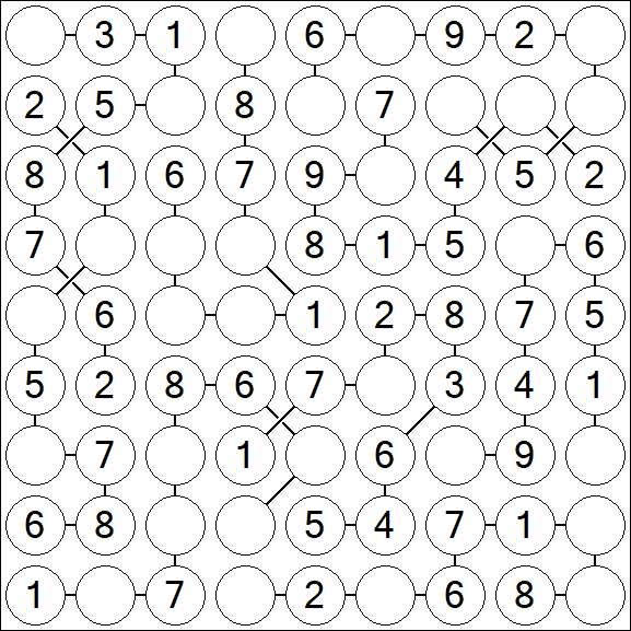 Chain Sudoku - Einfach