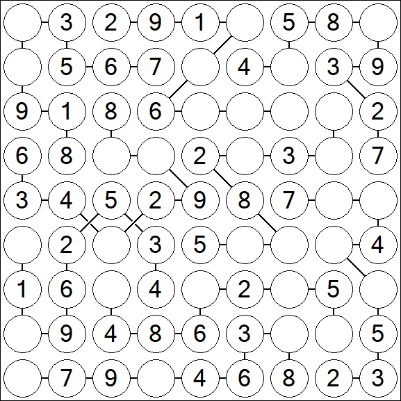 Chain Sudoku - Simple