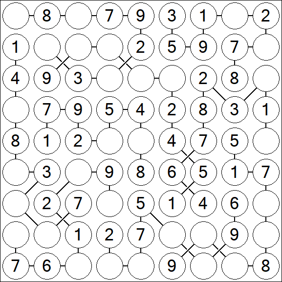 Chain Sudoku - Easy