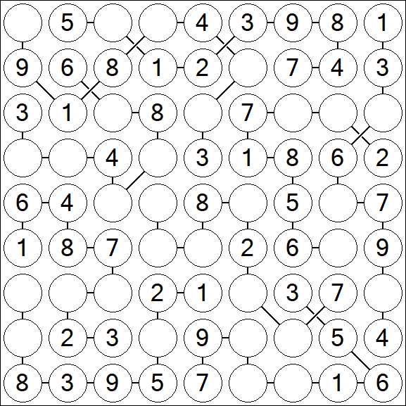 Chain Sudoku - Simple