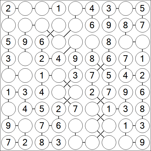 Chain Sudoku - Einfach